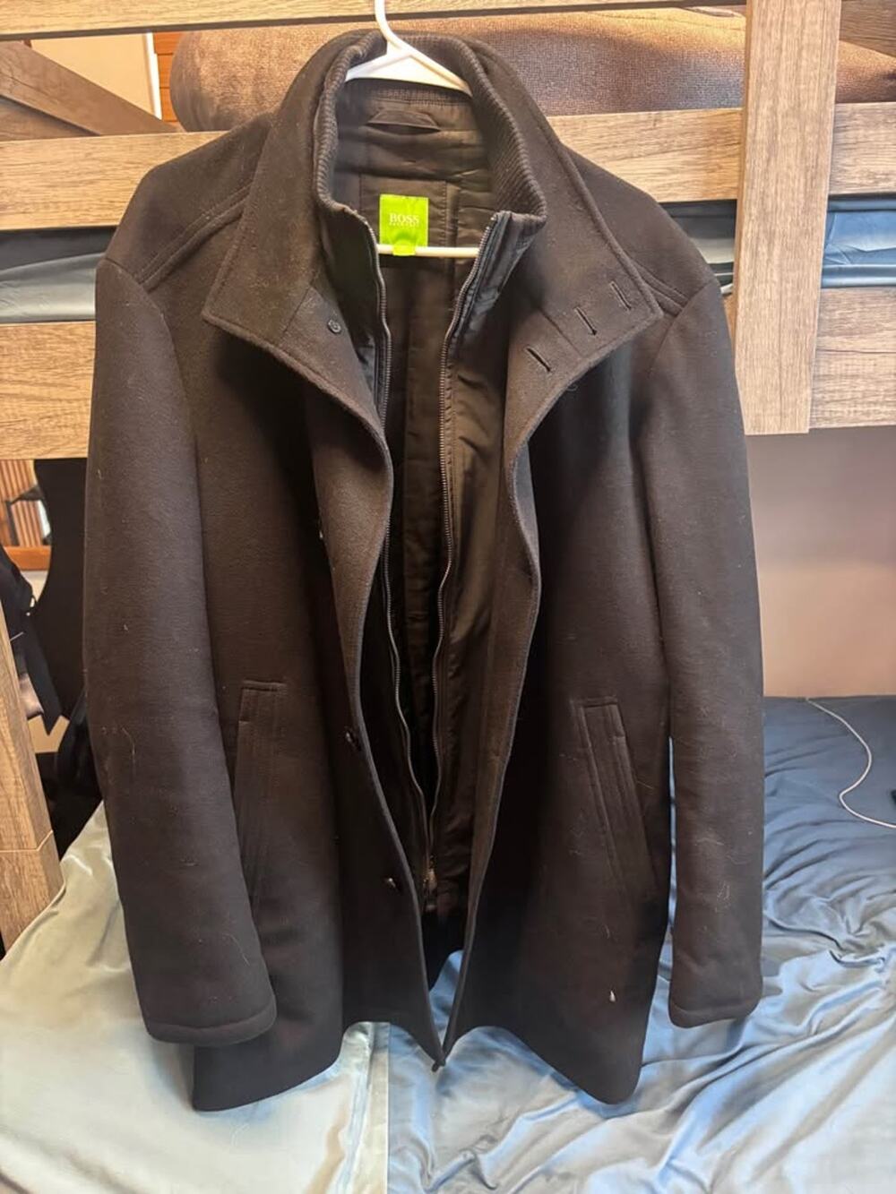Hugo Boss Wool Cashmere Coat 44R(xl)
